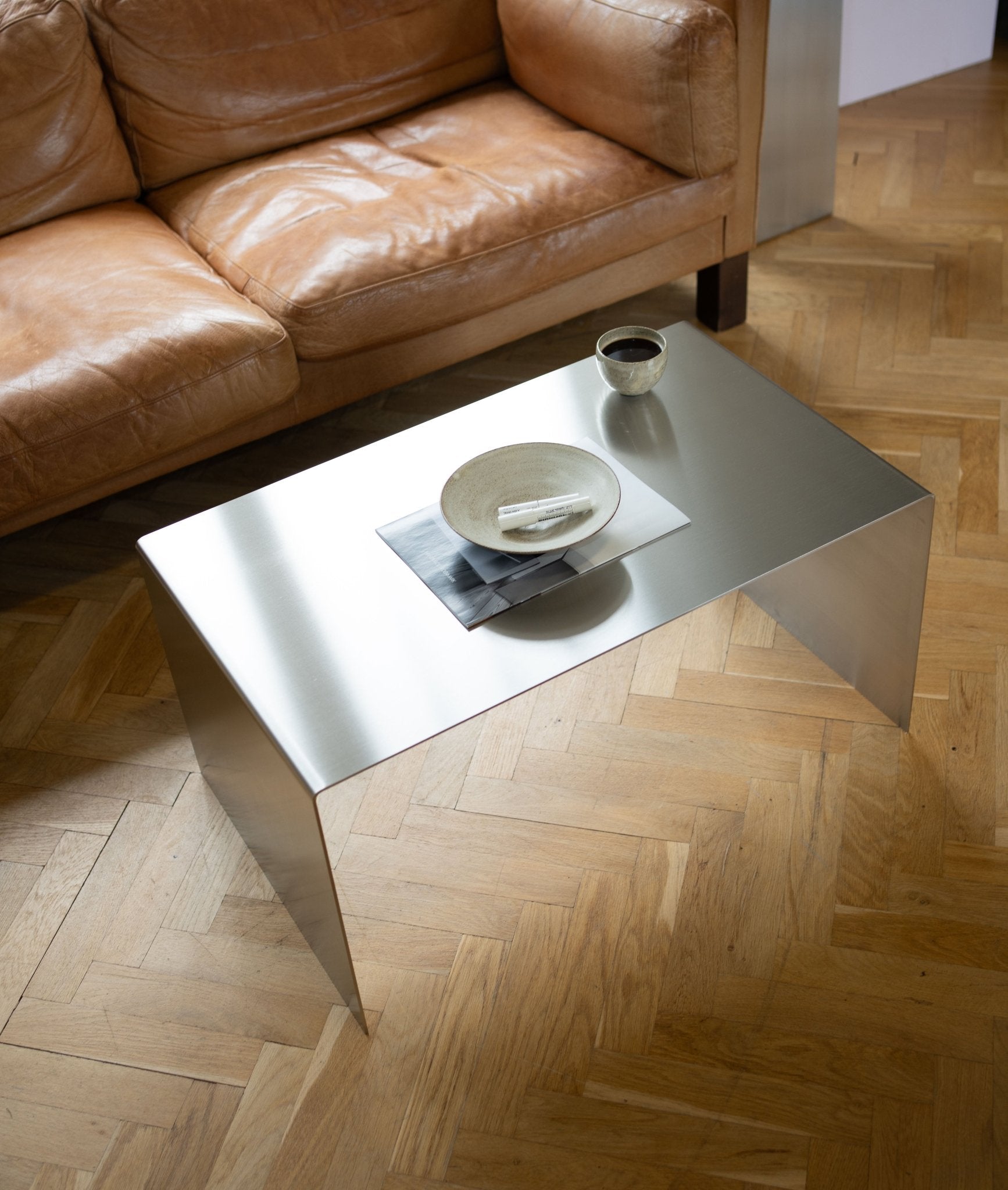 SOFATISCH AUS STAHL COPENHAGEN - Acier Studio