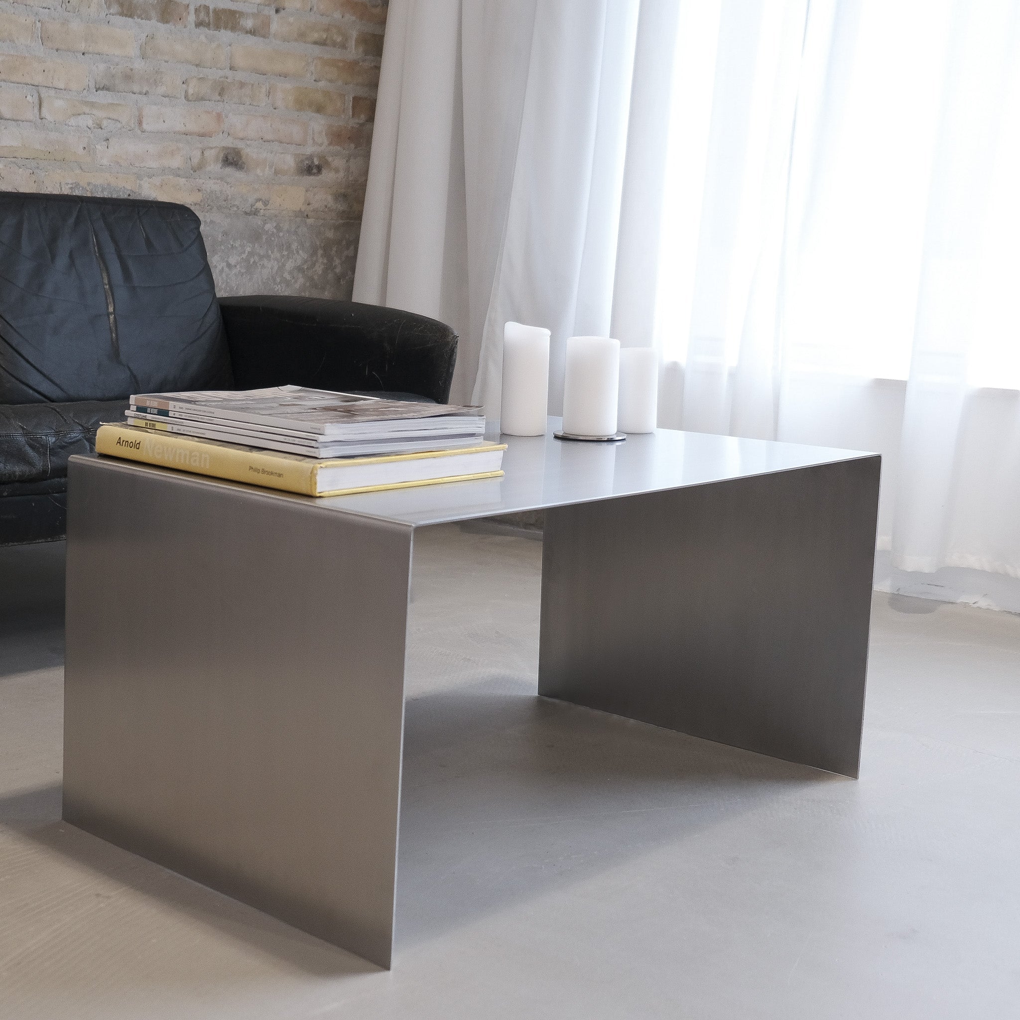 SOFATISCH AUS STAHL COPENHAGEN - Acier Studio